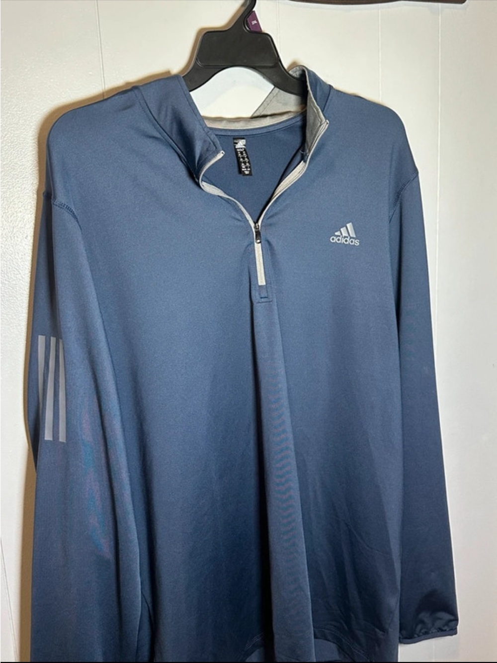 adidas Golf Navy Blue Polo with Light Gray Collar 2XL